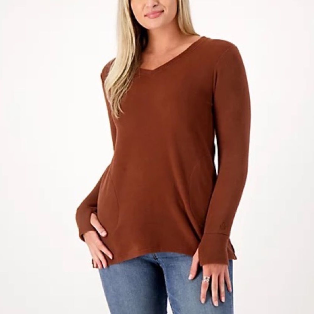 Cuddl Duds Fleecewear V-Neck Tunic